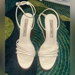 Gianni Bini Cream Strappy Heels